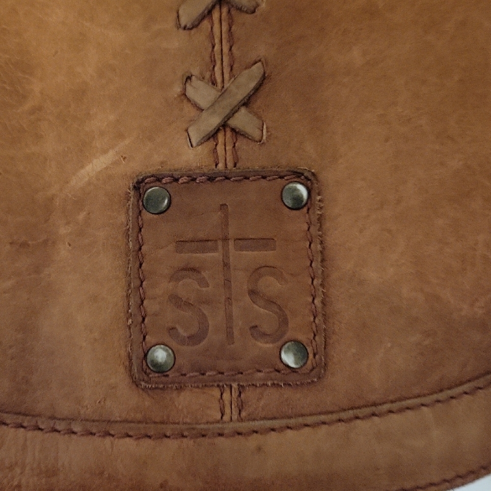 STS Ranchwear Tan Leather Crossbody with Fringe - Picture 4 of 12